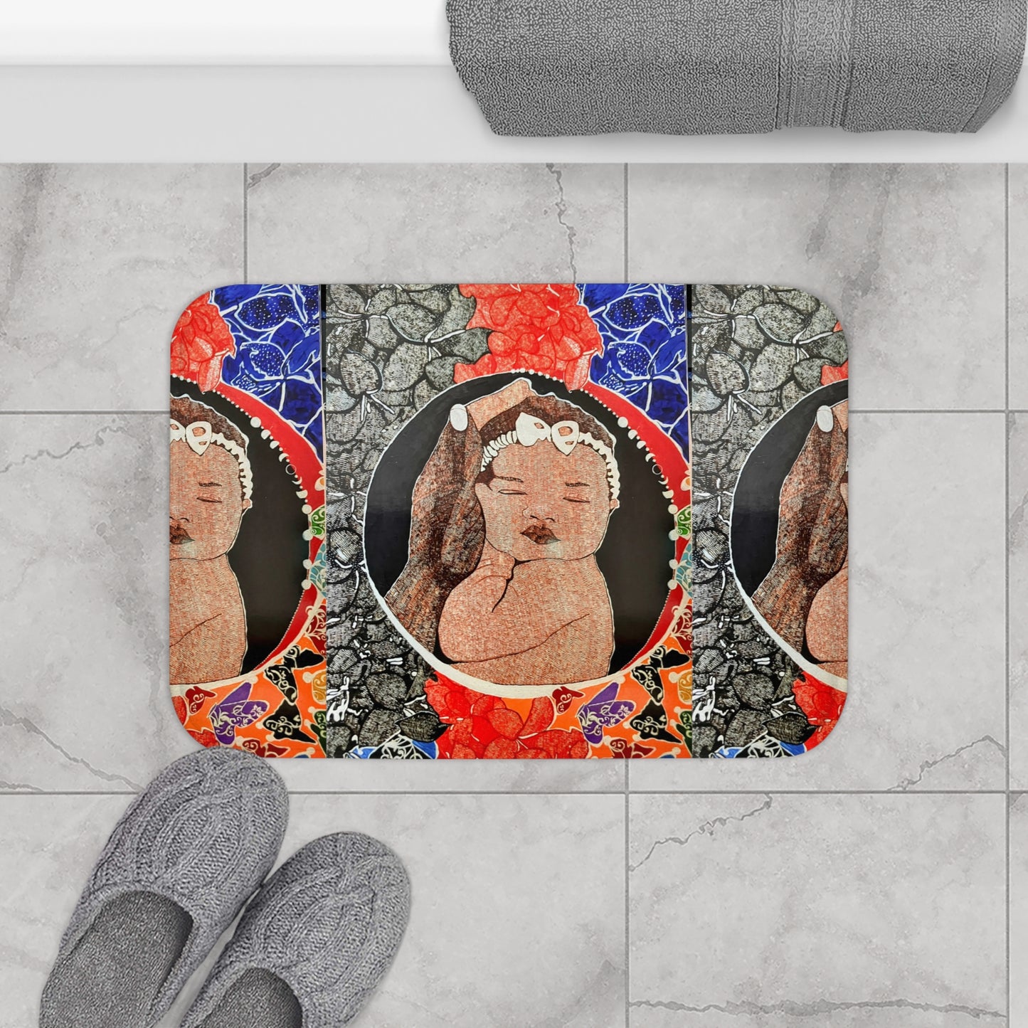 Art-Peace Bathmat "The world in his hands"