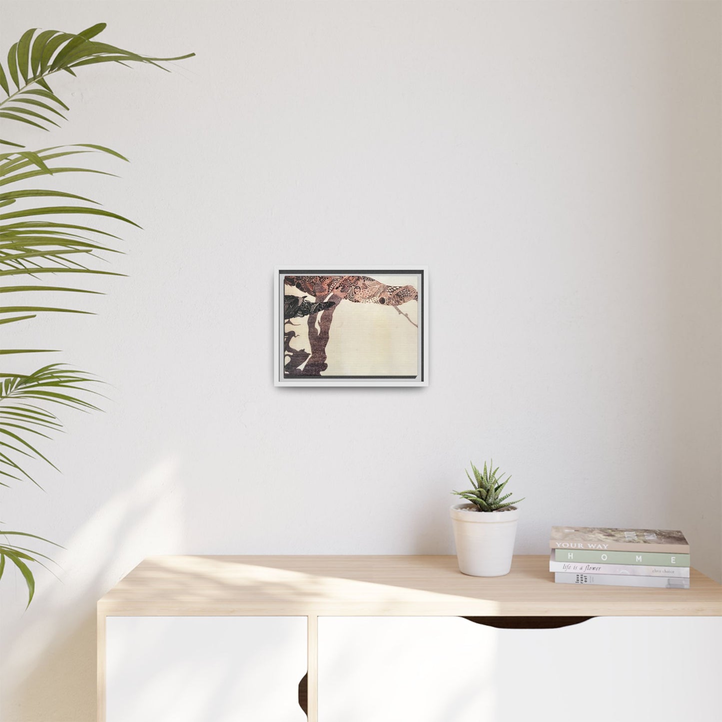 Print - Poised and Perched Canvas Art Frame