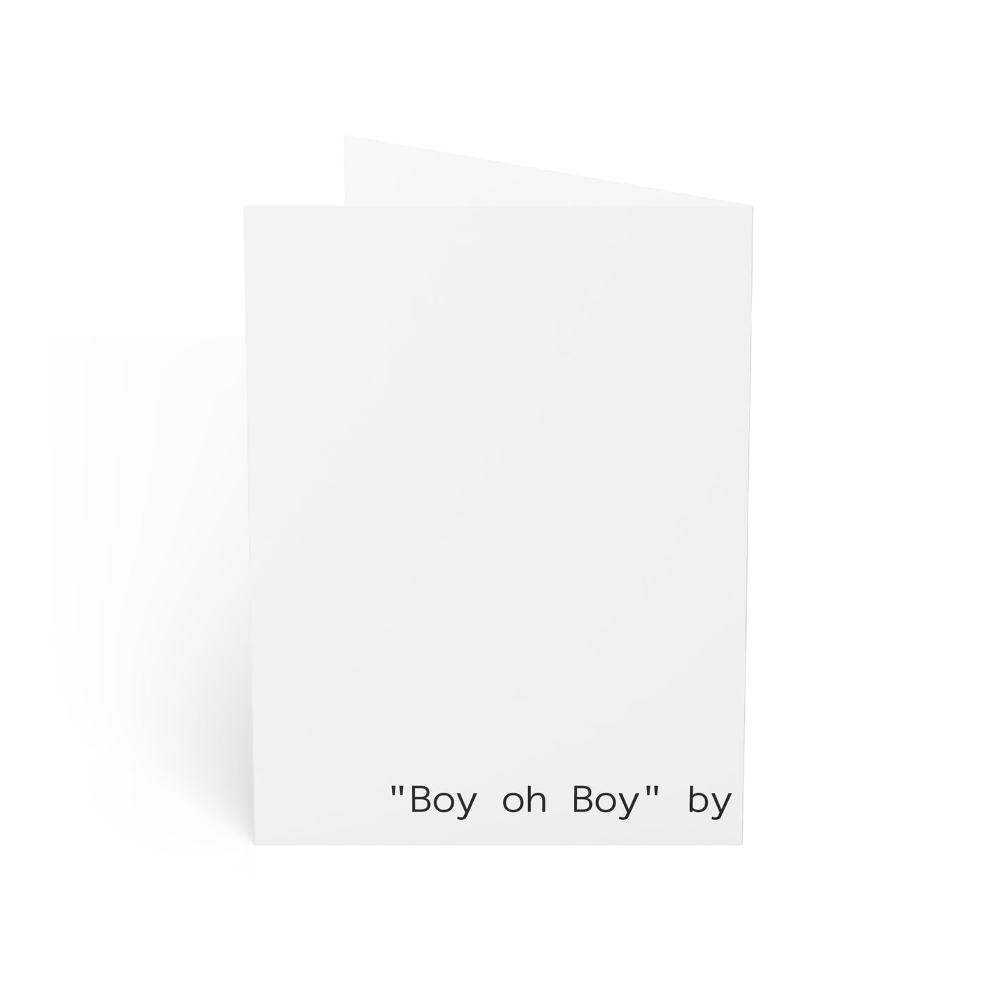 'Boy Oh Boy' Greeting Cards -  (1, 10, 30, and 50pcs)