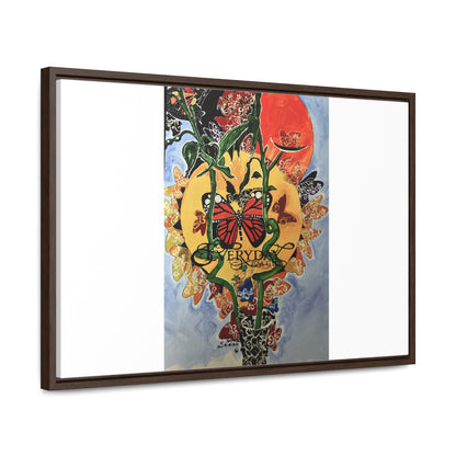 Print "Every day is beautiful" Framed Canvas