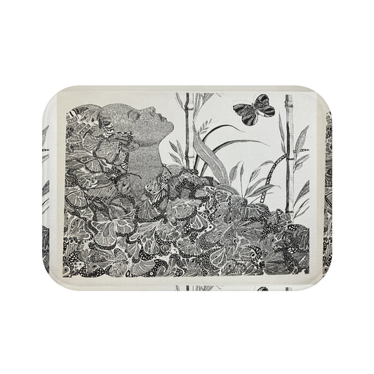 Art-Peace Bathmat-Black Butterfly