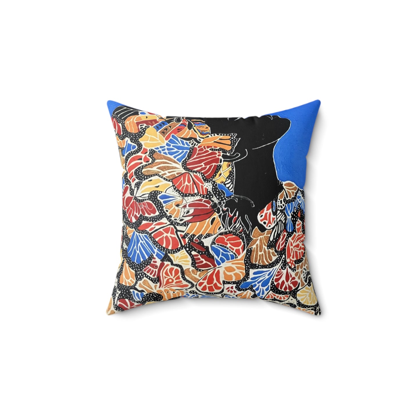 Square Pillow - 'Metamorphosis of Black butterfly'