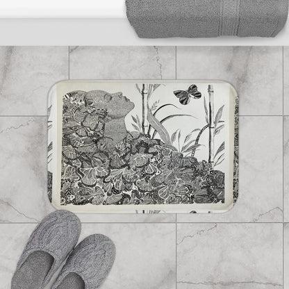 Art-Peace Bathmat-Black Butterfly