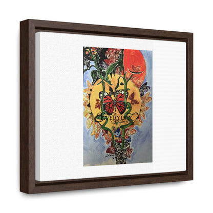 Print "Every day is beautiful" Framed Canvas