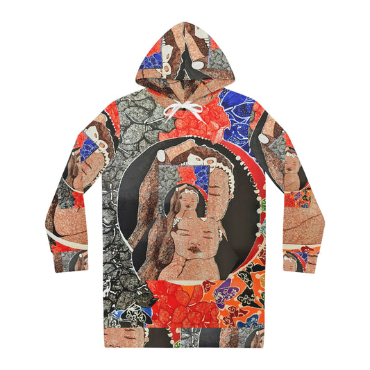 Artpeace Women's Hoodie Dress with 'The world in his hands'