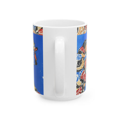 Ceramic Mug - The Metamorphosis of Black Butterfly Art-Peace Design