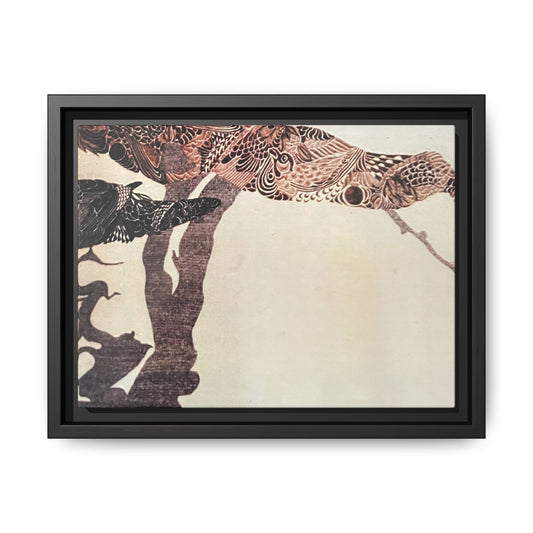 Print - Poised and Perched Canvas Art Frame