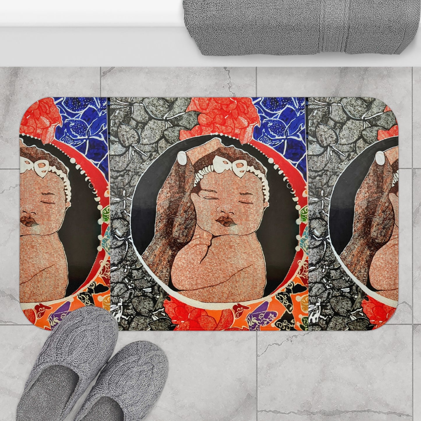 Art-Peace Bathmat "The world in his hands"