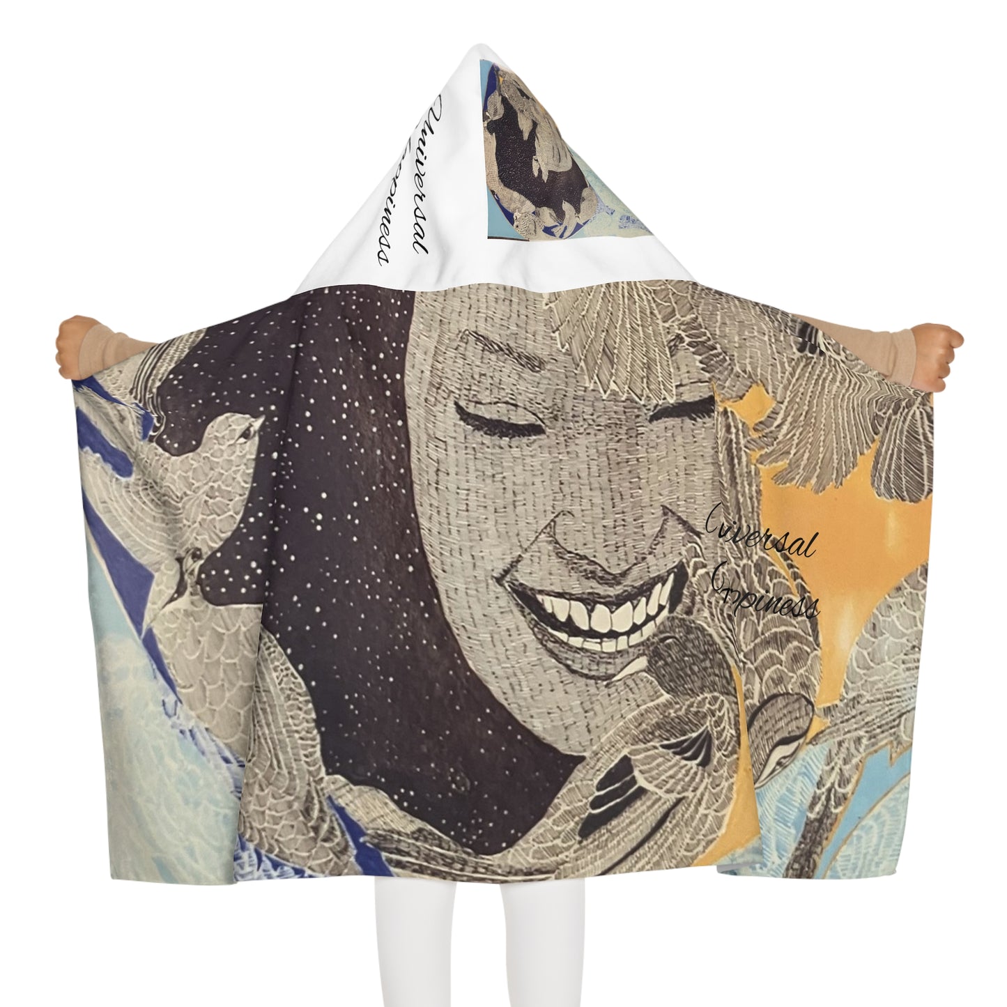 Youth Hooded Towel Universal Happiness