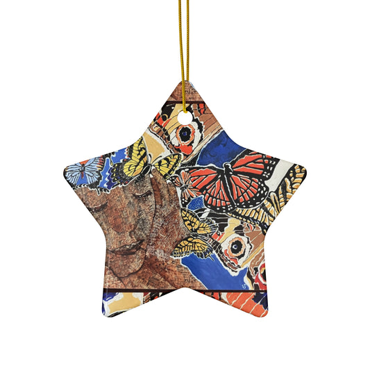 'Hearing Beautiful Colors' -Ceramic Ornament, 4 Shapes