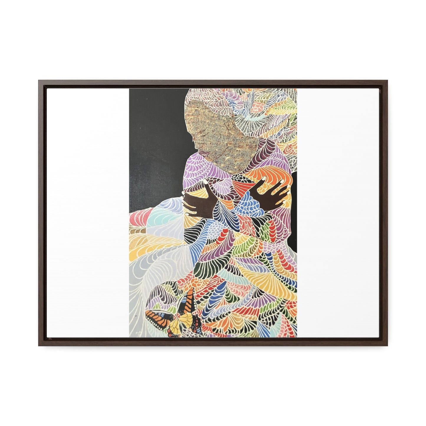 'Loving Every Piece of me' Gallery Canvas Wraps, Horizontal Frame print