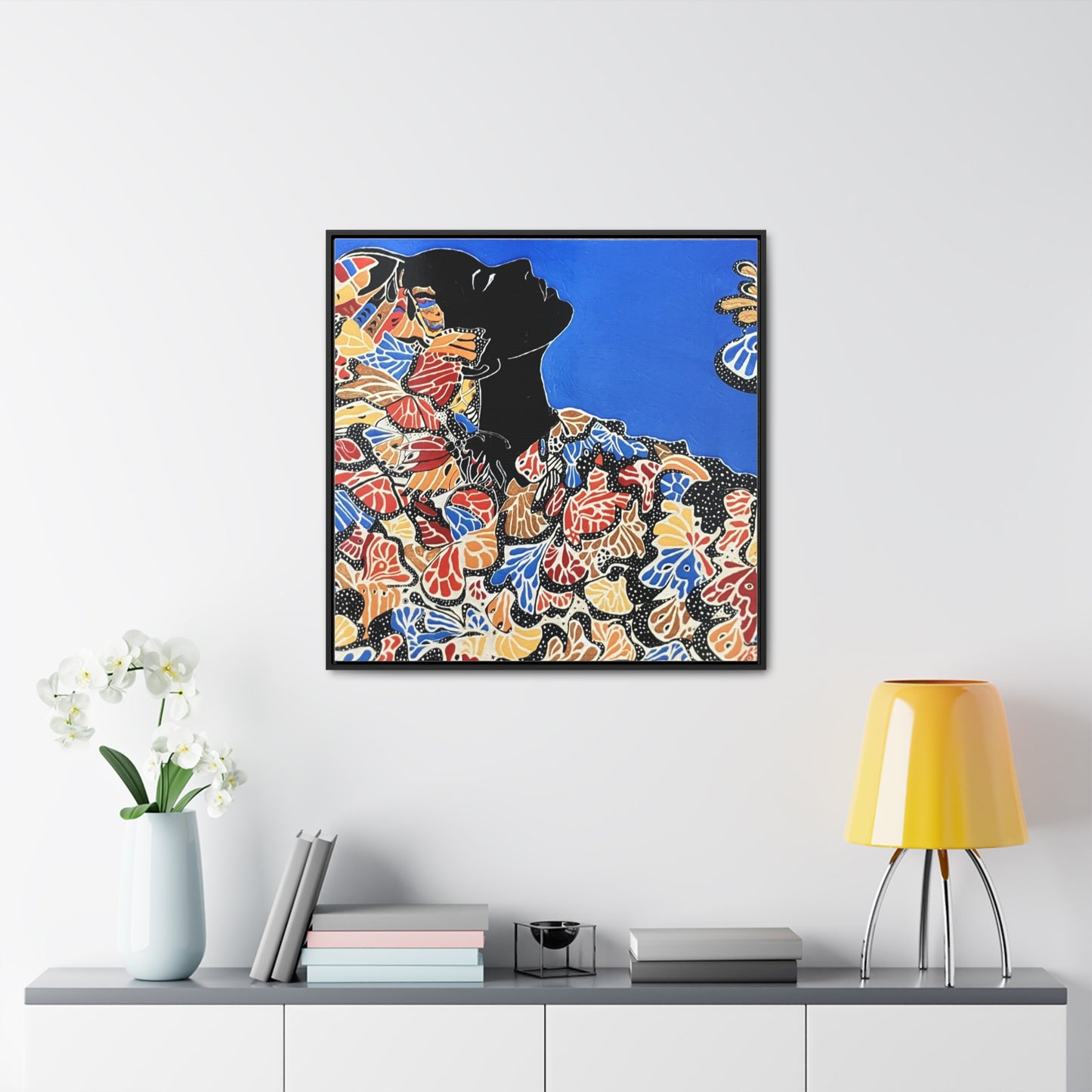 '"Metamorphosis of Black Butterfly' Framed Print