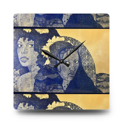 Sister Twister-Acrylic Wall Clock