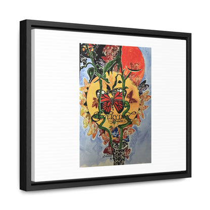 Print "Every day is beautiful" Framed Canvas