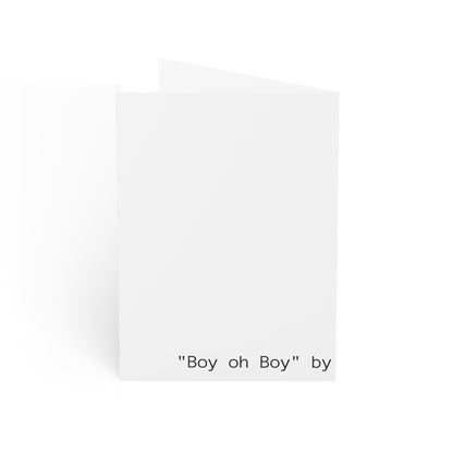 'Boy Oh Boy' Greeting Cards -  (1, 10, 30, and 50pcs)