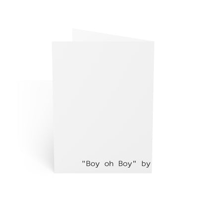 'Boy Oh Boy' Greeting Cards -  (1, 10, 30, and 50pcs)