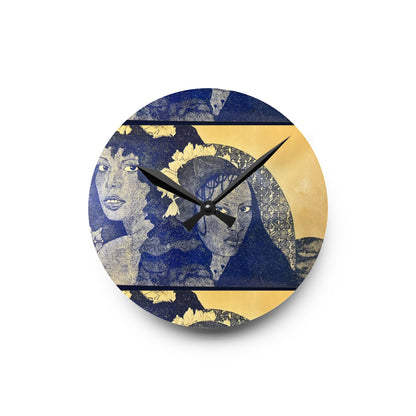 Sister Twister-Acrylic Wall Clock