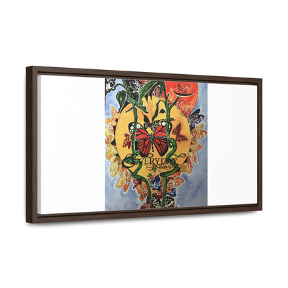 Print "Every day is beautiful" Framed Canvas