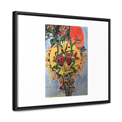 Print "Every day is beautiful" Framed Canvas