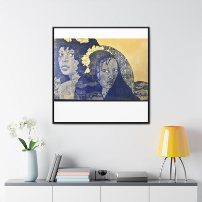 'Sister Twister' Framed Print