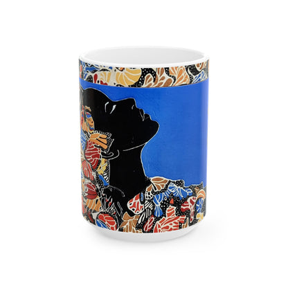 Ceramic Mug - The Metamorphosis of Black Butterfly Art-Peace Design