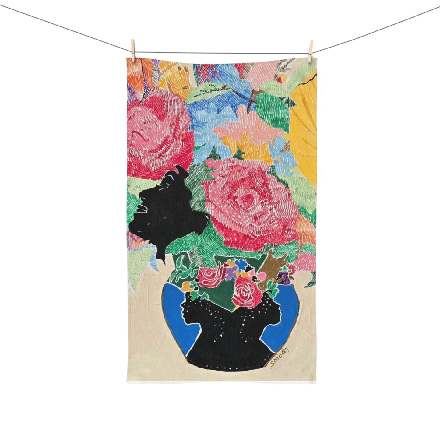 Hand Towel 'Full Bloom' Hand Towel