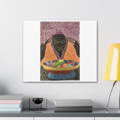 Print Canvas Stretched, 0.75" Print "Blessed Nourishment"