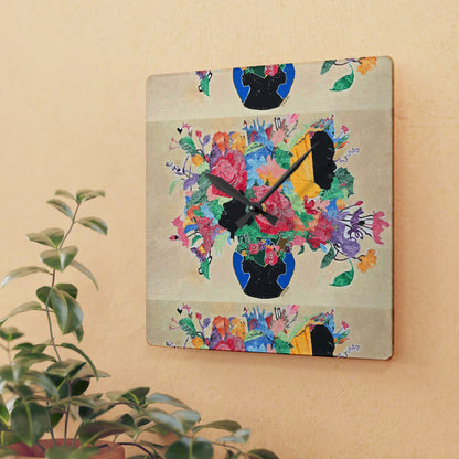 Full Bloom-Acrylic Wall Clock