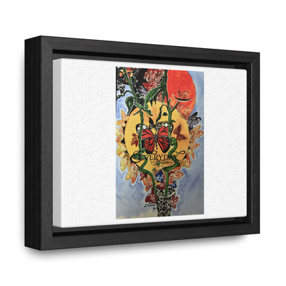 Print "Every day is beautiful" Framed Canvas