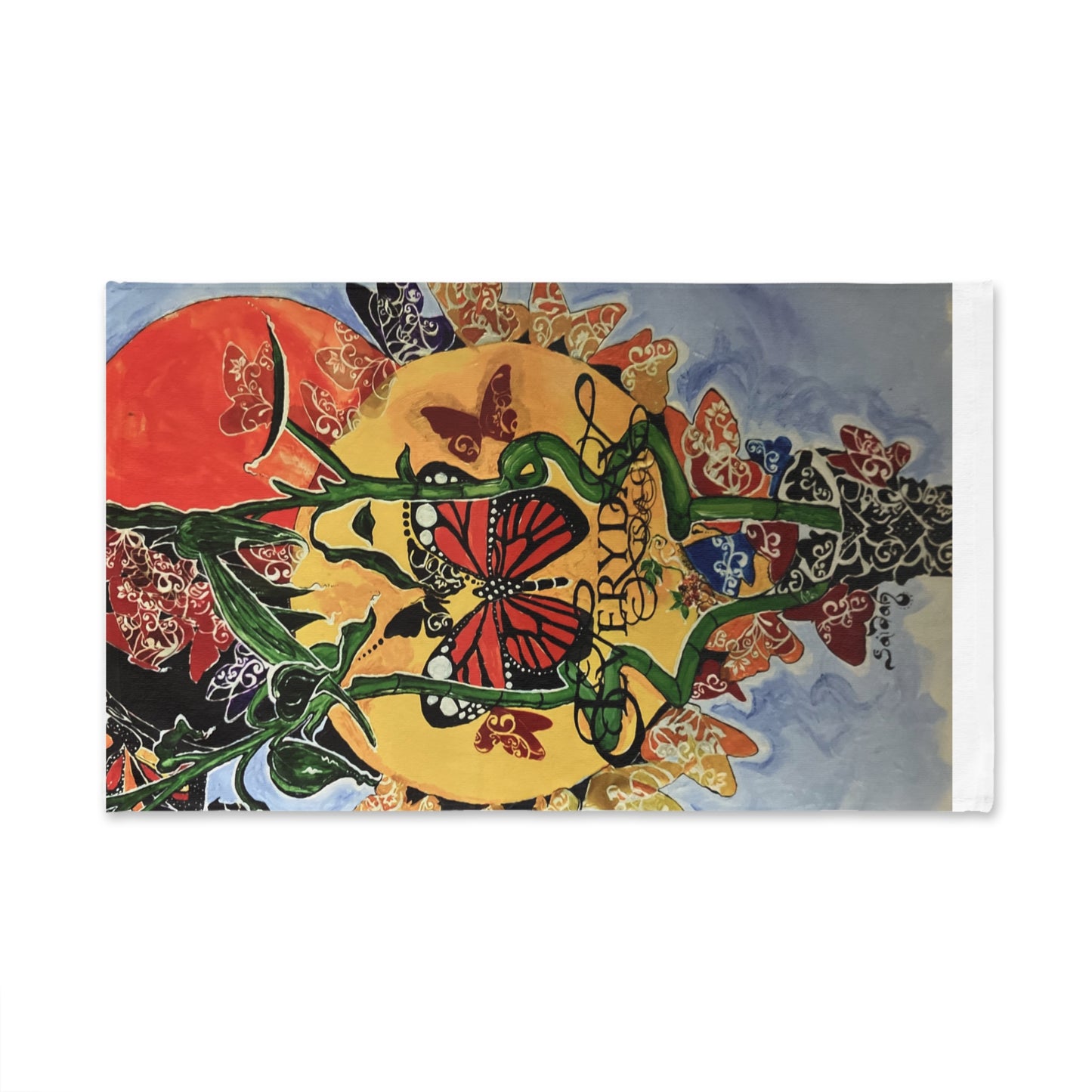 Every day is Beautiful Hand Towel - Customize with Your Favorite Art Peace Design