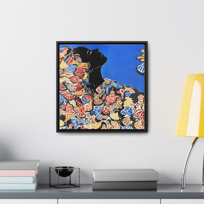 '"Metamorphosis of Black Butterfly' Framed Print